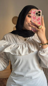 فستان زينه الاوف وايت
