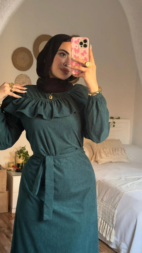 Teal Green Dress Zeina